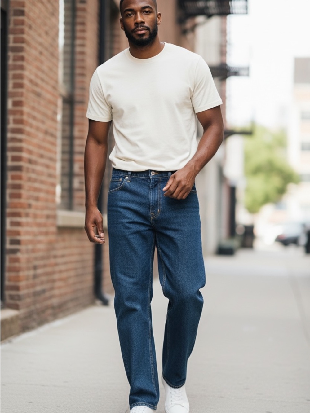 Claiborne Men's Indigo Straight-Leg Jeans